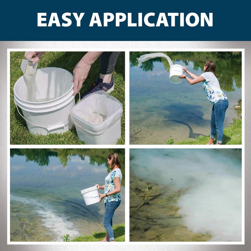 Airmax EcoBoost PRx Natural Pond Water Clariï¬er, Binds Excess Phosphates & Contaminants for Clear Water, Safe for Pets, Plants & Fish, Treats Â¼ Acres, 4 Month Supply, 20 Scoops, 10 lb - Image 5